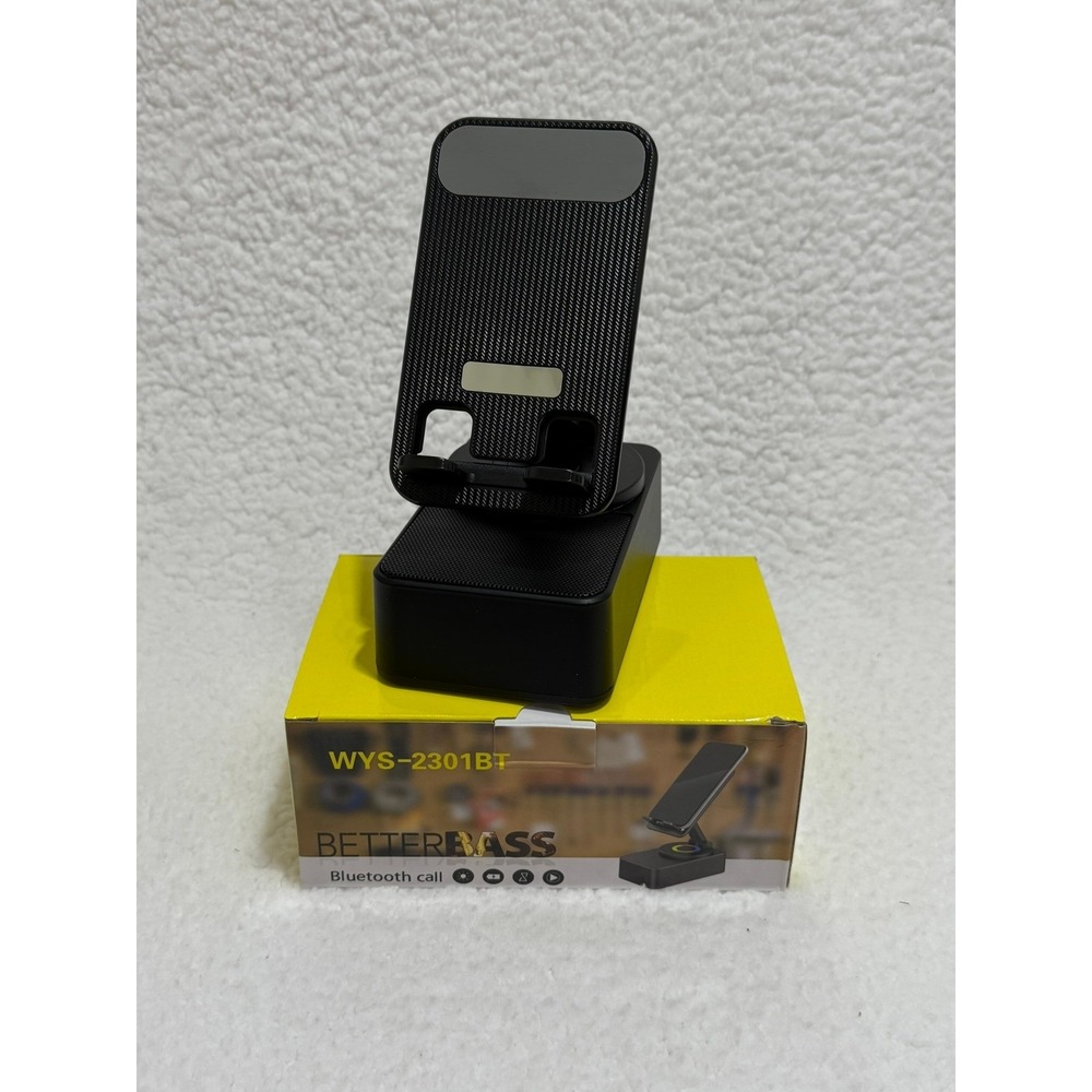 Better Bass WYS 2301BT Bluetooth Speaker Phone Stand Charger Cable User Manual‎